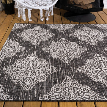 Tuscany Ornate Medallions Indoor/outdoor Area Rug